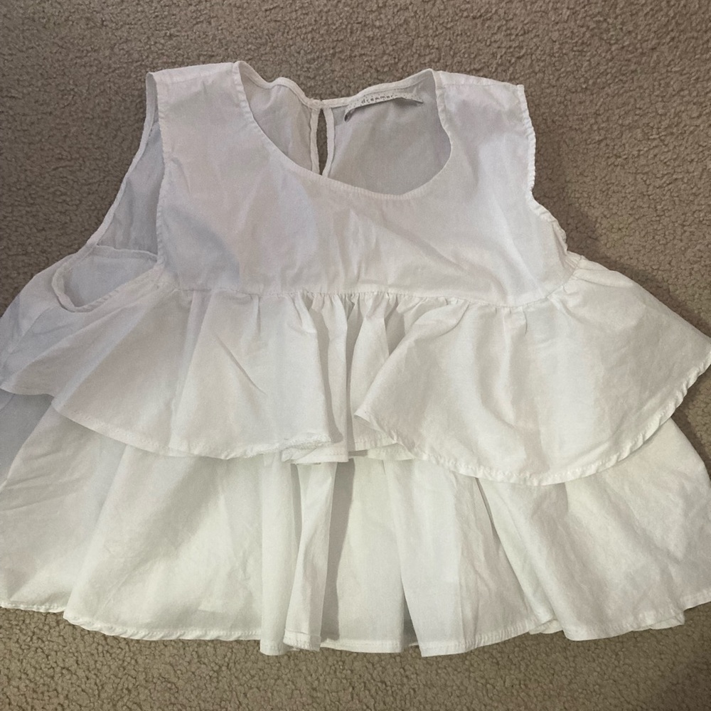 White summer tank top